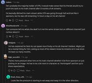 Fans give their opinions on the streamer's latest rant (Image via Reddit)